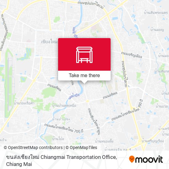 ขนส่งเชียงใหม่ Chiangmai Transportation Office map