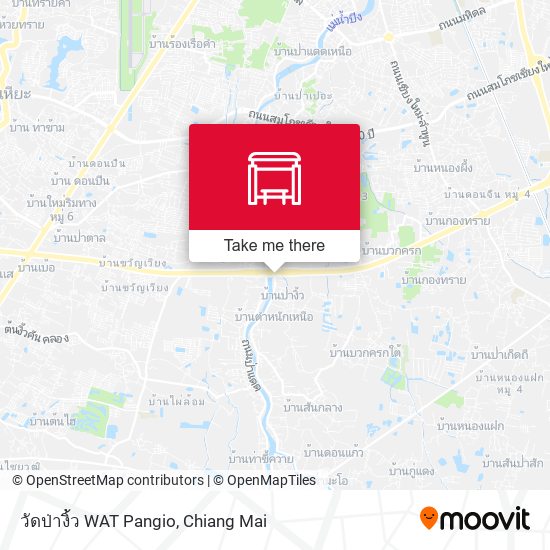 วัดป่างิ้ว WAT Pangio map