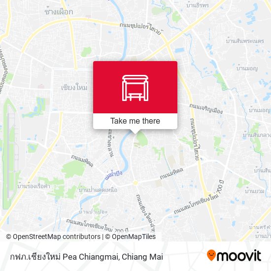 กฟภ.เชียงใหม่ Pea Chiangmai map