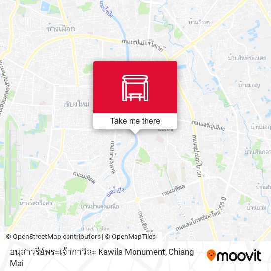 อนุสาวรีย์พระเจ้ากาวิละ Kawila Monument map
