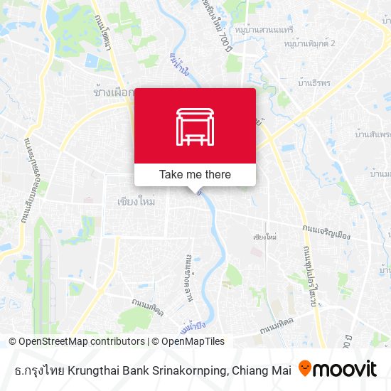 ธ.กรุงไทย Krungthai Bank  Srinakornping map