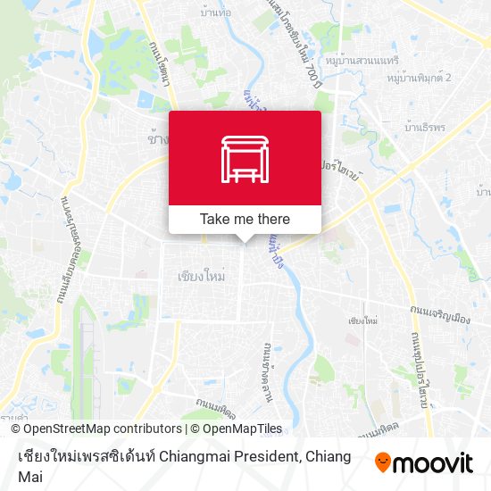 เชียงใหม่เพรสซิเด้นท์ Chiangmai President map