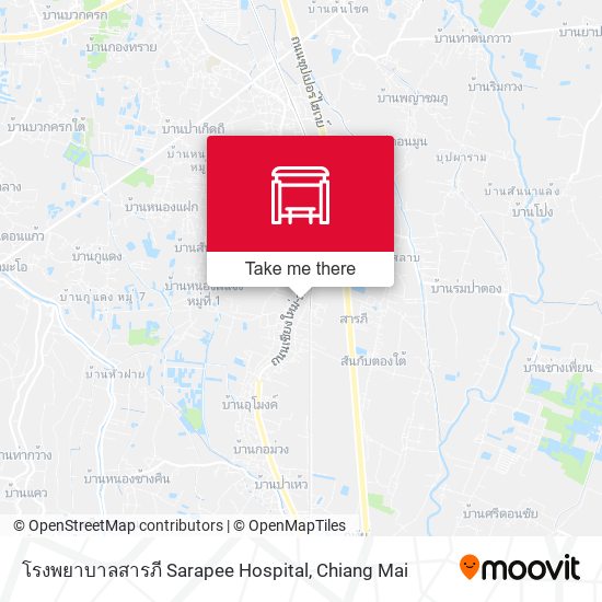 โรงพยาบาลสารภี Sarapee Hospital map