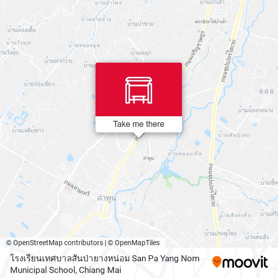โรงเรียนเทศบาลสันป่ายางหน่อม San Pa Yang Nom Municipal School map