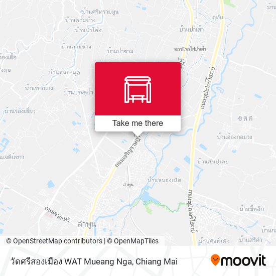 วัดศรีสองเมือง WAT Mueang Nga map