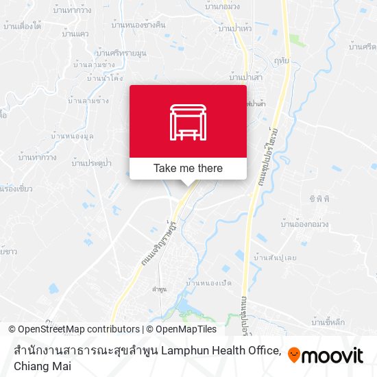 สำนักงานสาธารณะสุขลำพูน Lamphun Health Office map