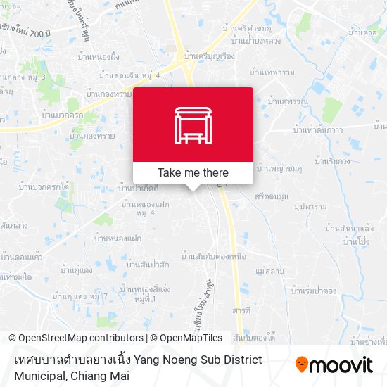 เทศบบาลตำบลยางเนิ้ง Yang Noeng Sub District Municipal map