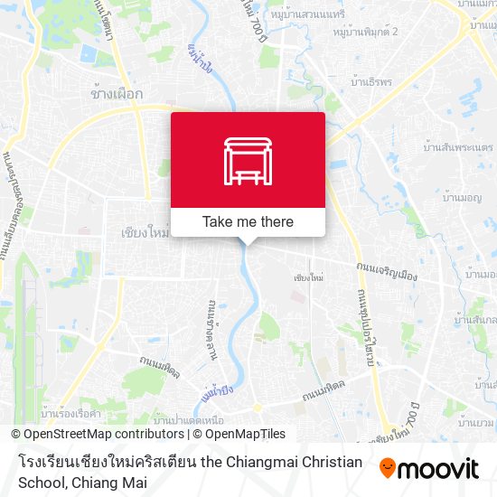 โรงเรียนเชียงใหม่คริสเตียน the Chiangmai Christian School map