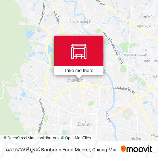 ตลาดสดบริบูรณ์ Boriboon Food Market map