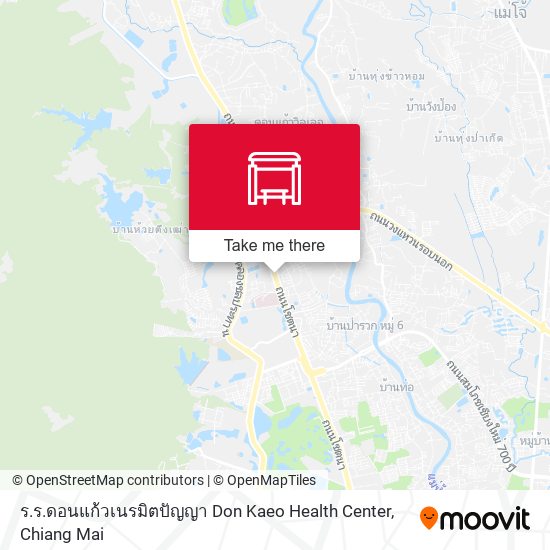 ร.ร.ดอนแก้วเนรมิตปัญญา Don Kaeo Health Center map