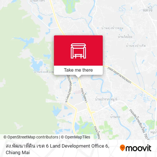 สง.พัฒนาที่ดิน เขต 6 Land Development Office 6 map