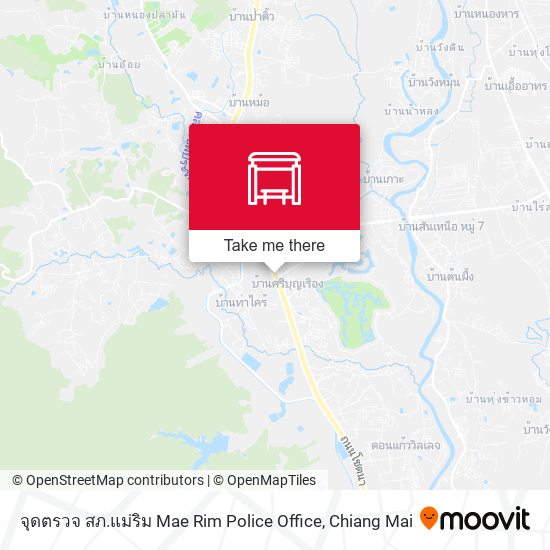 จุดตรวจ สภ.แม่ริม Mae Rim Police Office map