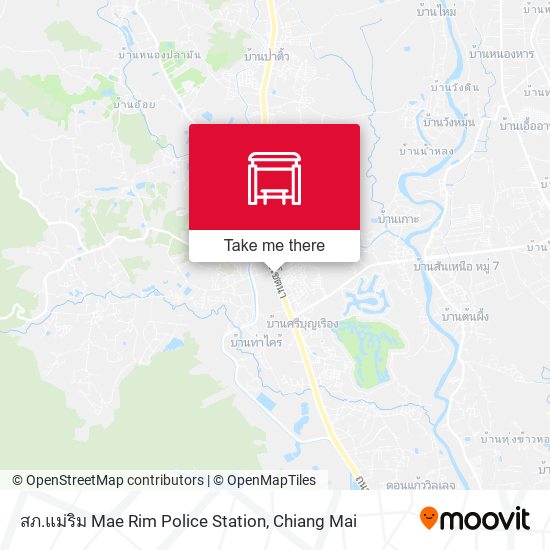 สภ.แม่ริม Mae Rim Police Station map
