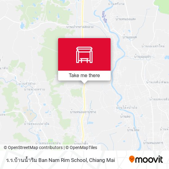 ร.ร.บ้านน้ำริม Ban Nam Rim School map