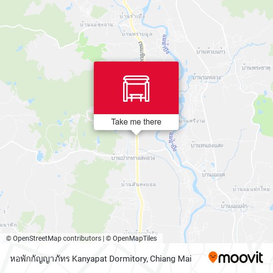 หอพักกัญญาภัทร Kanyapat Dormitory map
