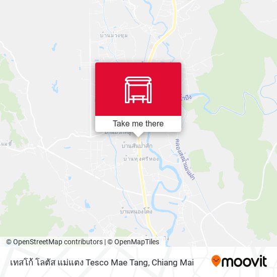 เทสโก้ โลตัส แม่แตง Tesco Mae Tang map