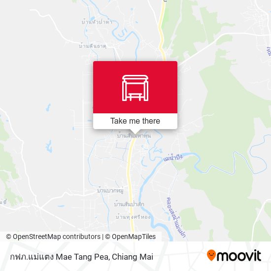 กฟภ.แม่แตง Mae Tang Pea map