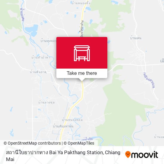 สถานีใบยาปากทาง Bai Ya Pakthang Station map