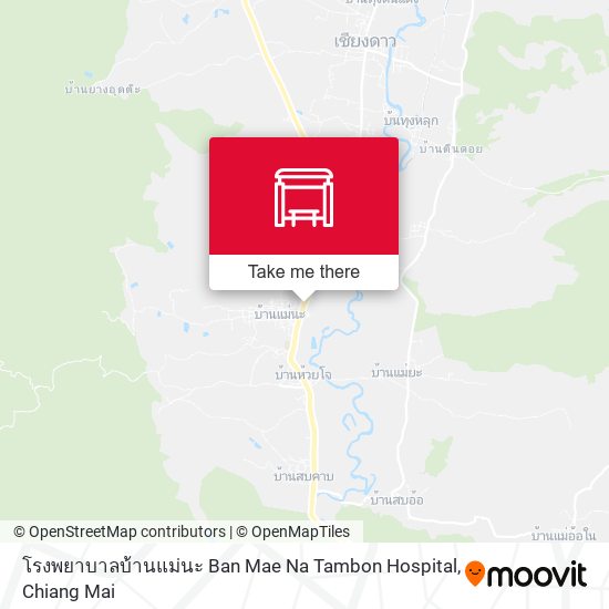 โรงพยาบาลบ้านแม่นะ Ban Mae Na Tambon Hospital map