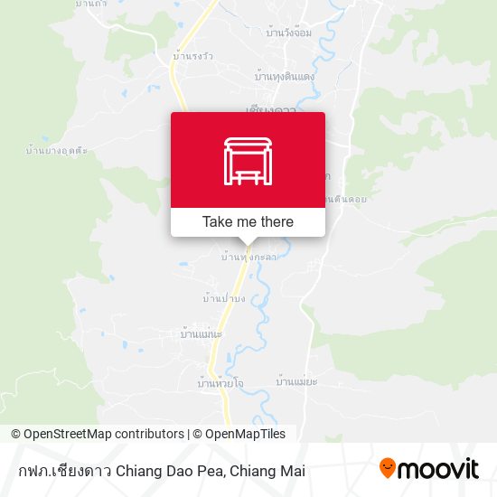 กฟภ.เชียงดาว Chiang Dao Pea map