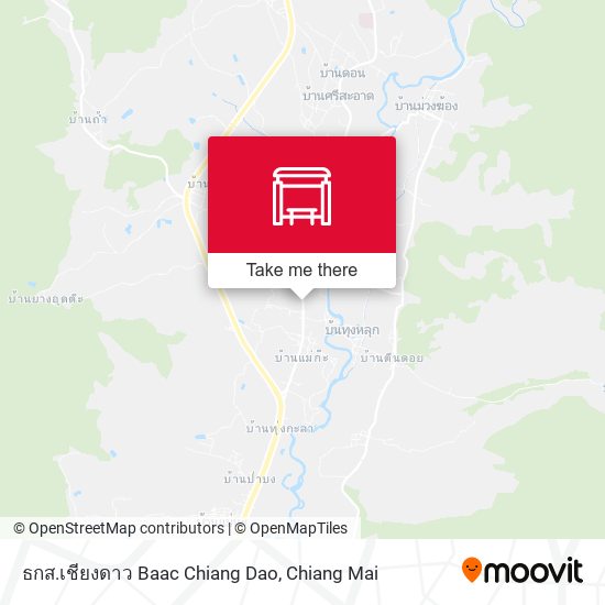 ธกส.เชียงดาว Baac Chiang Dao map