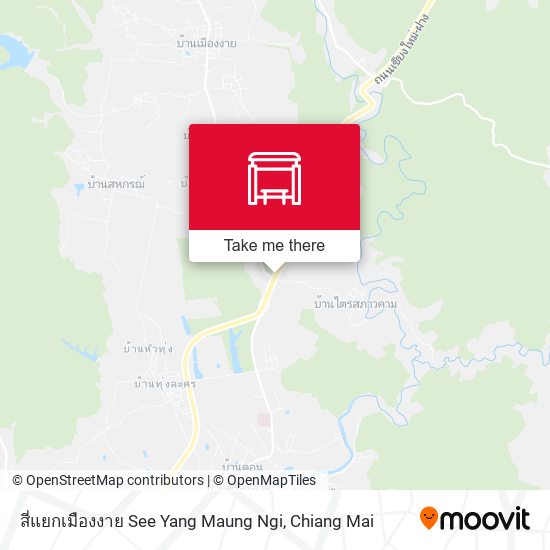 สี่แยกเมืองงาย See Yang Maung Ngi map
