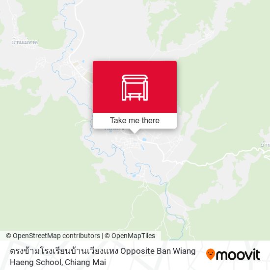 ตรงข้ามโรงเรียนบ้านเวียงแหง Opposite Ban Wiang Haeng School map