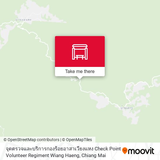 จุดตรวจและบริการกองร้อยอาสาเวียงแหง Check Point Volunteer Regiment Wiang Haeng map