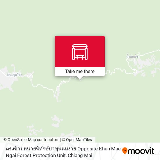 ตรงข้ามหน่วยพิทักษ์ป่าขุนแม่งาย Opposite Khun Mae Ngai Forest Protection Unit map