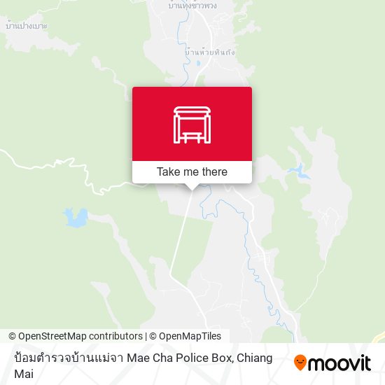 ป้อมตำรวจบ้านแม่จา Mae Cha Police Box map