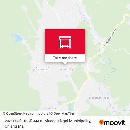 เทศบาลตำบลเมืองงาย Mueang Ngai Municipality map