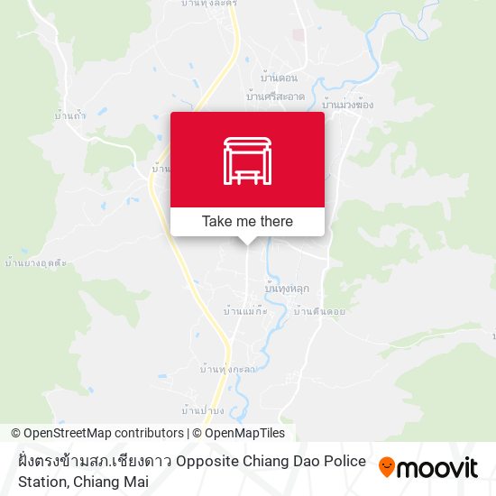 ฝั่งตรงข้ามสภ.เชียงดาว Opposite Chiang Dao Police Station map