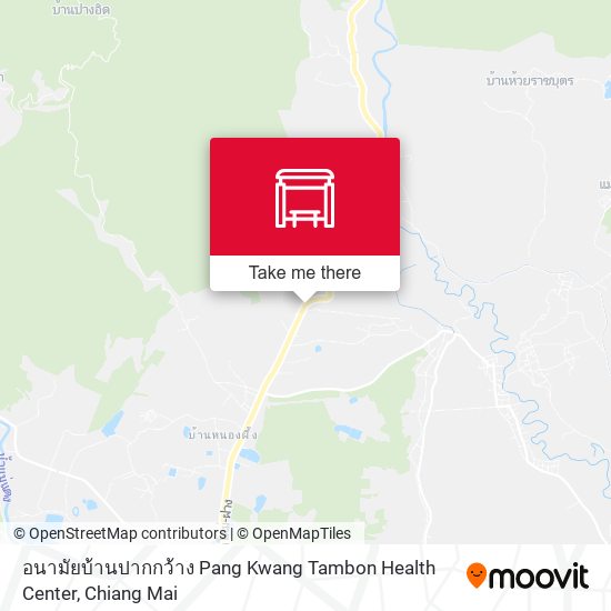 อนามัยบ้านปากกว้าง Pang Kwang Tambon Health Center map