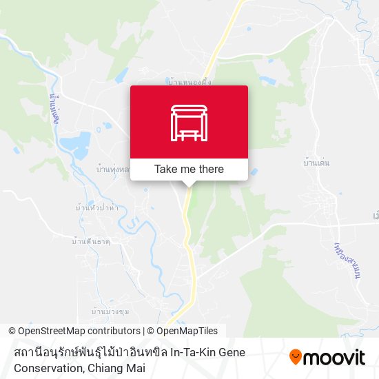 สถานีอนุรักษ์พันธุ์ไม้ป่าอินทขิล In-Ta-Kin Gene Conservation map