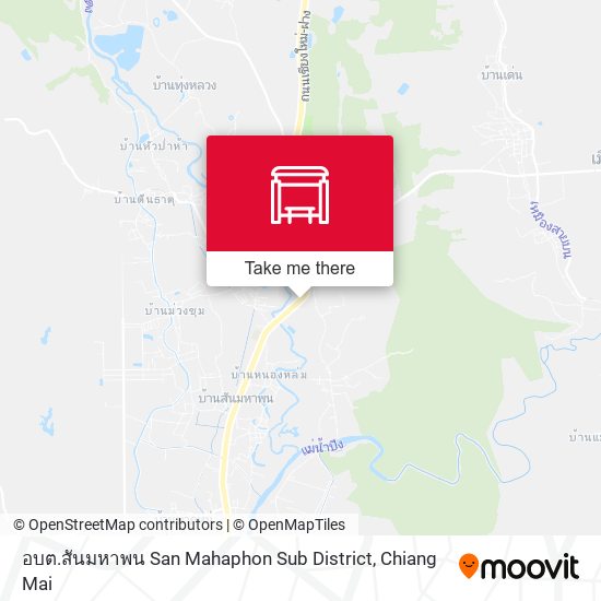 อบต.สันมหาพน San Mahaphon Sub District map
