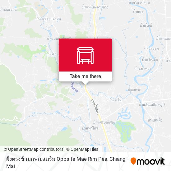 ฝั่งตรงข้ามกฟภ.แม่ริม Oppsite Mae Rim Pea map