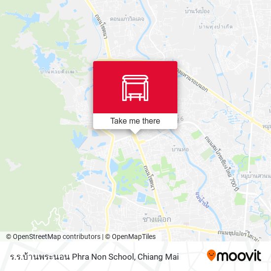 ร.ร.บ้านพระนอน Phra Non School map