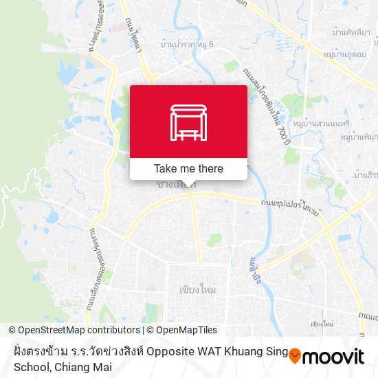 ฝั่งตรงข้าม ร.ร.วัดข่วงสิงห์ Opposite WAT Khuang Sing School map