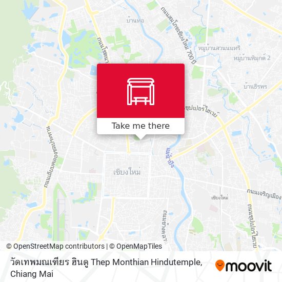 วัดเทพมณเฑียร ฮินดู Thep Monthian Hindutemple map