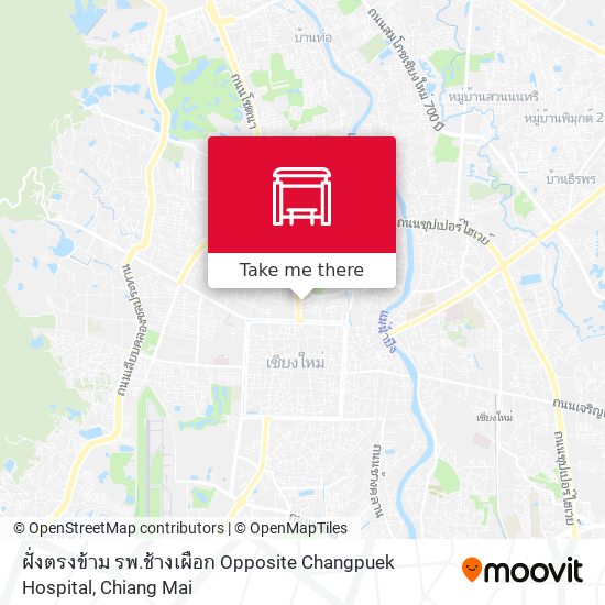 ฝั่งตรงข้าม รพ.ช้างเผือก Opposite Changpuek Hospital map