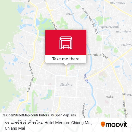 รร.เมอร์คิวรี เชียงใหม่ Hotel Mercure Chiang Mai map