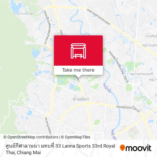 ศูนย์กีฬาลานนา มทบที่ 33 Lanna Sports 33rd Royal Thai map