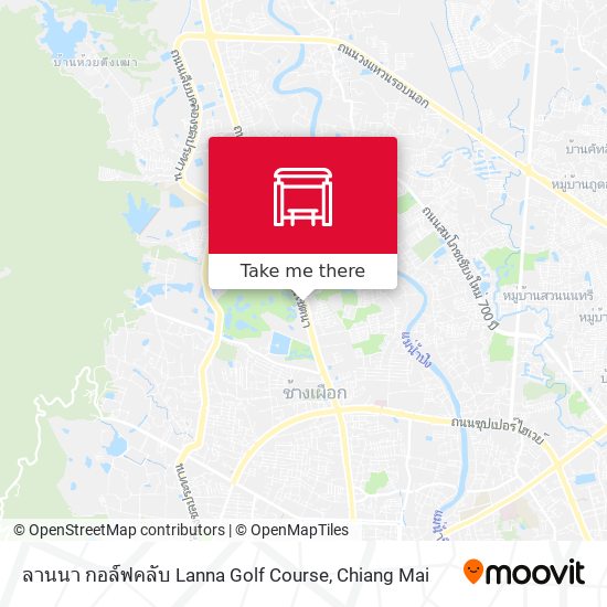 ลานนา กอล์ฟคลับ Lanna Golf Course map