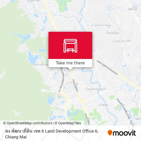 สง.พัฒนาที่ดิน เขต 6 Land Development Office 6 map