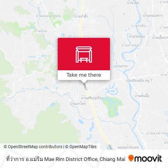 ที่ว่าการ อ.แม่ริม Mae Rim District Office map