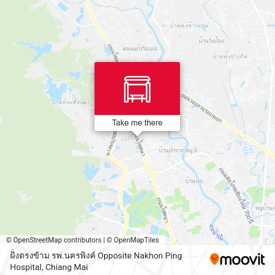 ฝั่งตรงข้าม รพ.นครพิงค์ Opposite Nakhon Ping Hospital map