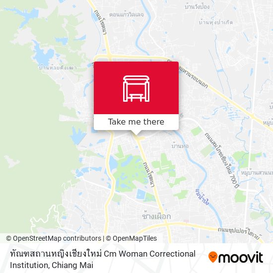 ทัณฑสถานหญิงเชียงใหม่ Cm Woman Correctional Institution map