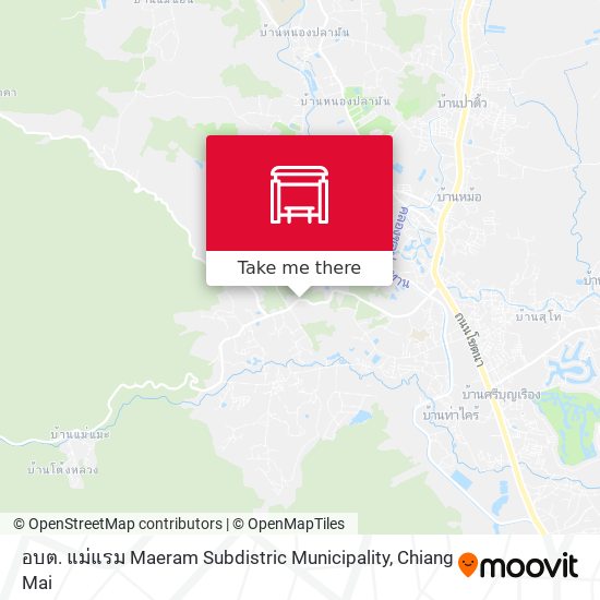 อบต. แม่แรม Maeram Subdistric Municipality map