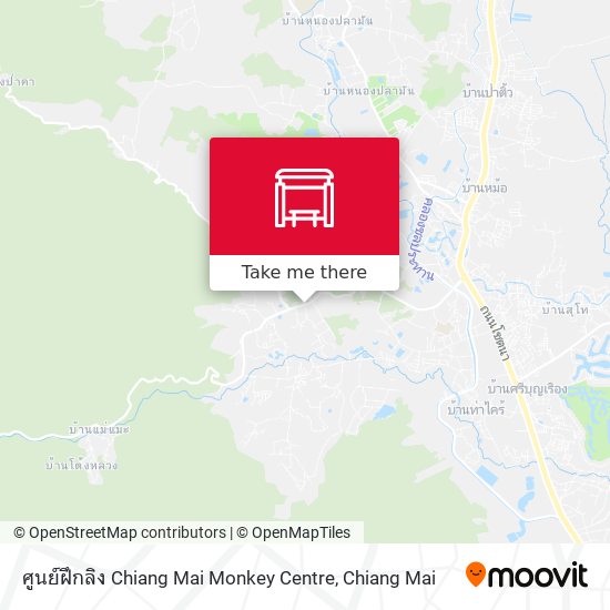ศูนย์ฝึกลิง Chiang Mai Monkey Centre map
