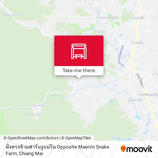 ฝั่งตรงข้ามฟาร์มงูแม่ริม Opposite Maerim Snake Farm map